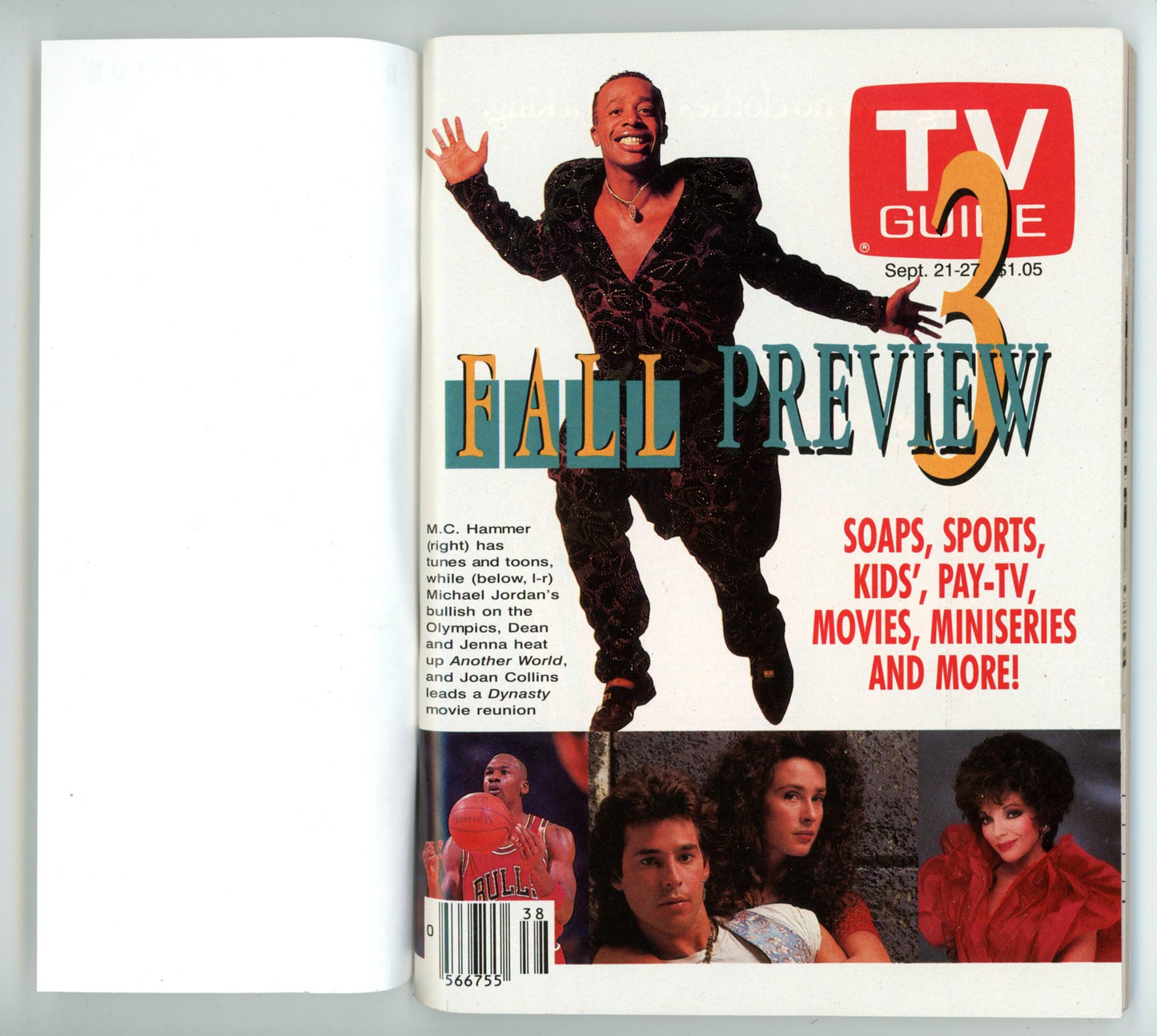 TV Guide Canada Vintage Magazine (September 21-27 1991) Newsstand Regular Toronto Fall Preview