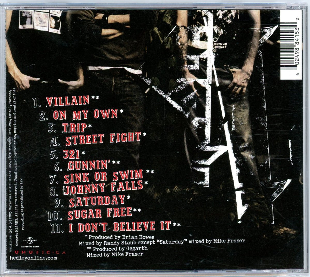 Hedley (2005) Vintage Self-Titled Album CD Canadian Pop Punk