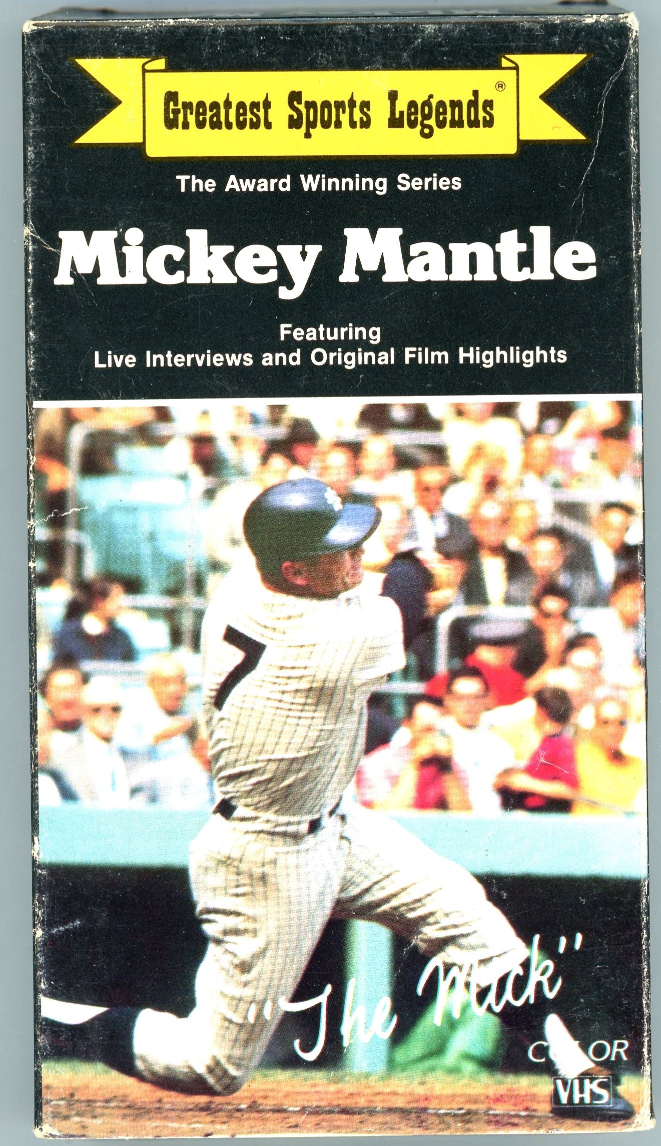 1985 Greatest Sports Legends Mickey Mantle Collector Series Vintage VHS Tape