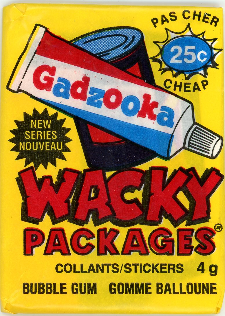 1988 O-Pee-Chee OPC Wacky Packages Sticker Card Wax Pack