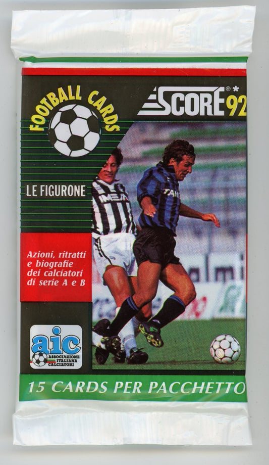 1992 Score Serie A AIC Football (Soccer) Card Pack (15 Cards)