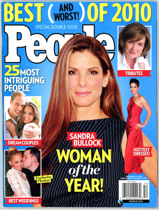People Special Double Issue Vintage Magazine (December 27, 2010) Sandra Bullock Woman of the Year
