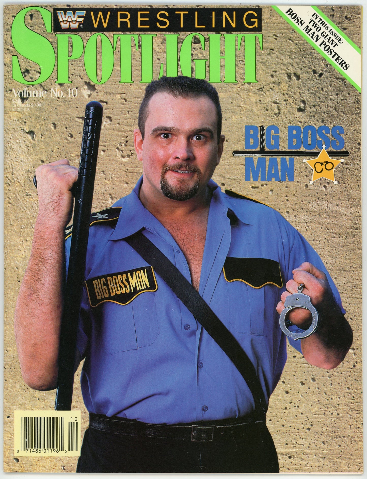WWF WWE Wrestling Spotlight Vol. 10 Big Boss Man Wrestling Magazine (1990)