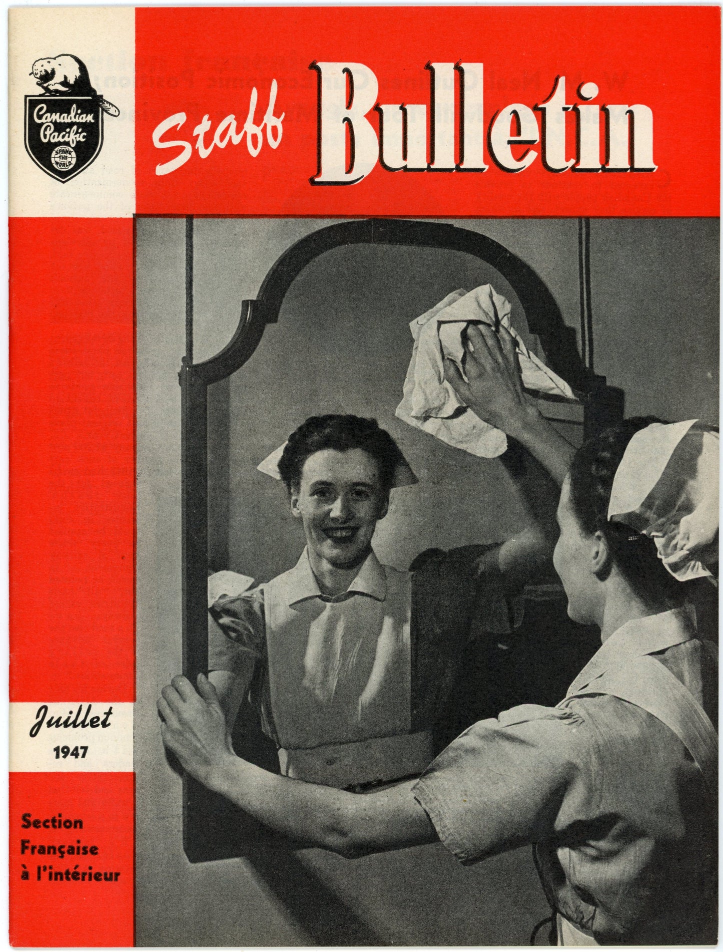 Canadian Pacific Railway Staff Bulletin No. 136 (July, 1947) Vintage Magazine Bilingual