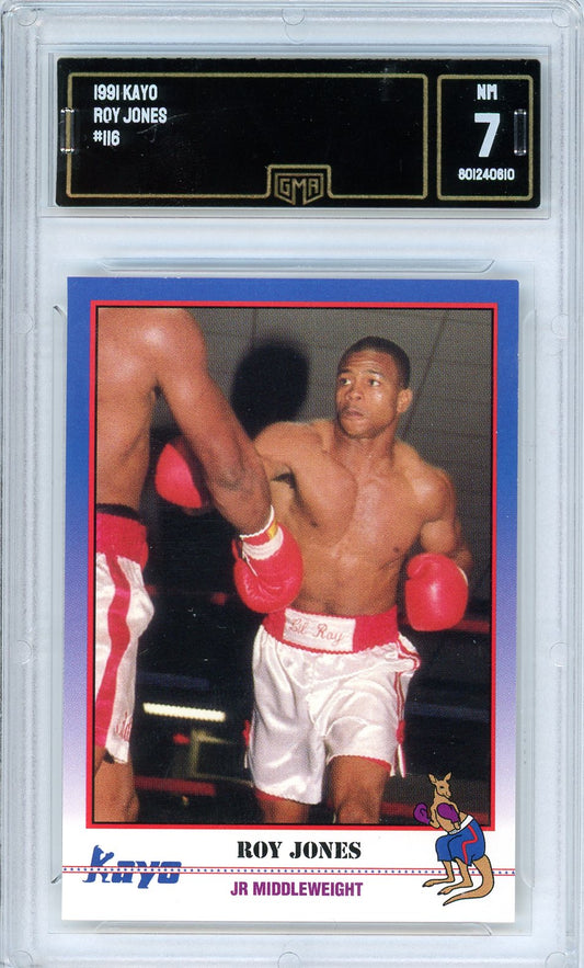 1991 Kayo Roy Jones Graded Boxing Rookie Card #116 GMA 7