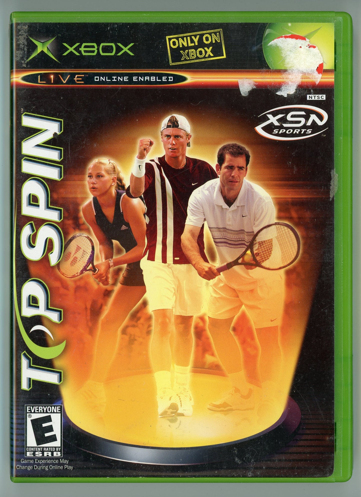 2003 XSN Sports Top Spin Xbox Video Game Disc In Box