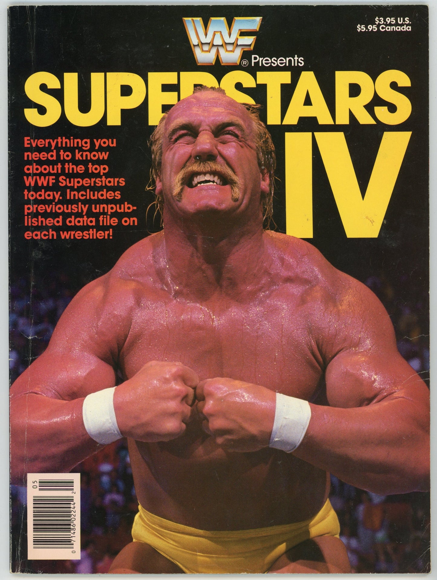 WWF WWE Presents Superstars IV Wrestling Magazine (1989) Hulk Hogan Cover