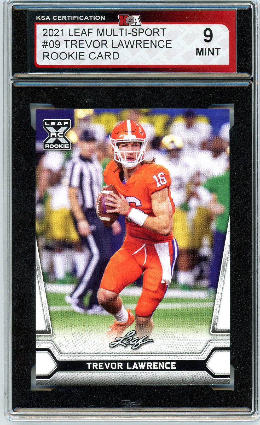 2021 Leaf Multi-Sport Trevor Lawrence Graded Rookie Card #09 KSA 9