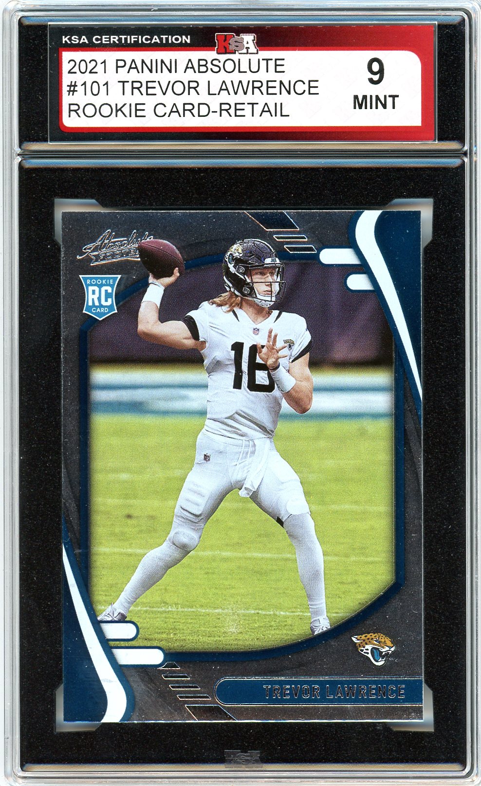 2021 Panini Absolute Trevor Lawrence Graded Rookie Card #101 KSA 9