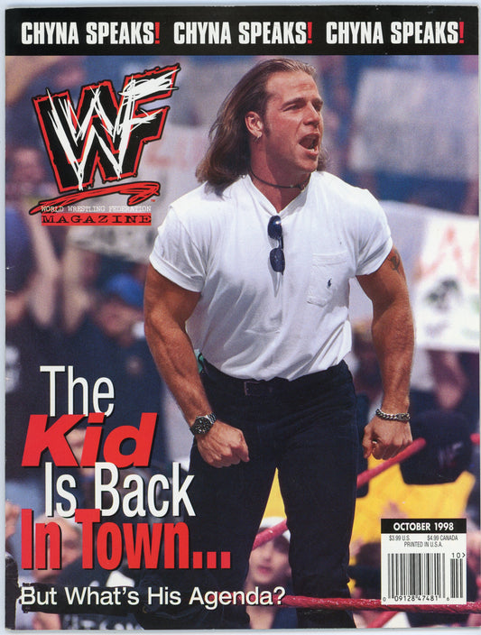 WWF WWE Vintage Wrestling Magazine (October 1998) Sean Waltman "The Kid" Cover