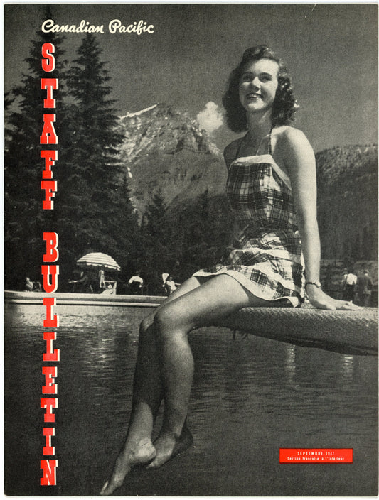 Canadian Pacific Railway Staff Bulletin No. 138 (September, 1947) Vintage Magazine
