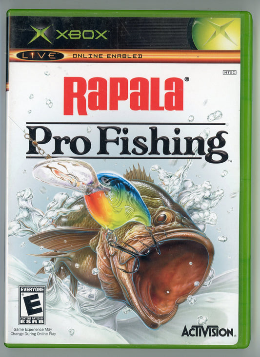 2004 Activision Rapala Pro Fishing Xbox Video Game Disc In Box