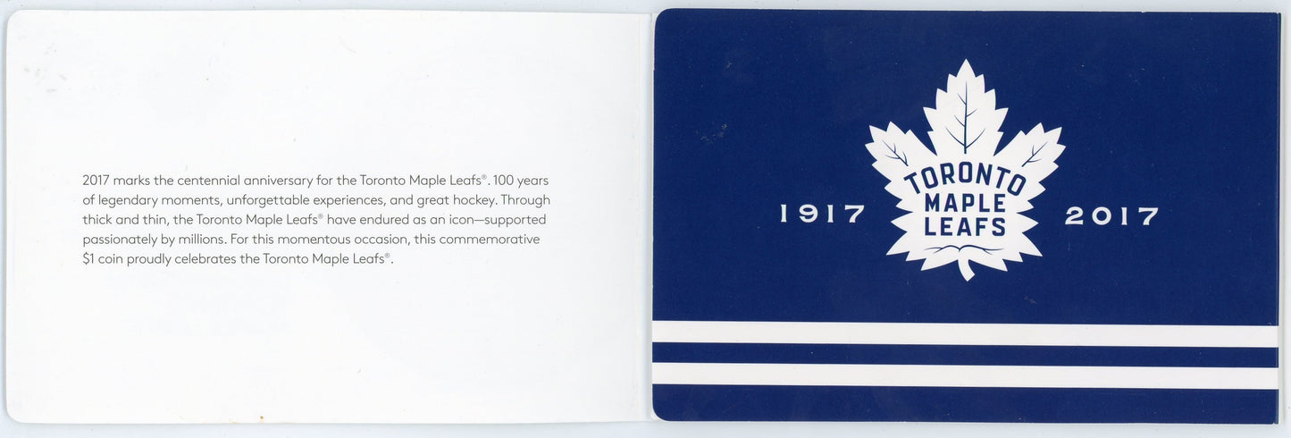 2017 Royal Canadian Mint Toronto Maple Leafs 100th Anniversary $1 Circulation Five-Coin Pack
