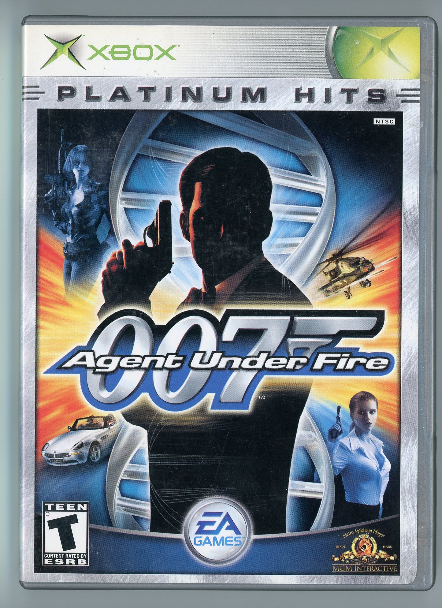 2003 EA James Bond 007 in Agent Under Fire Xbox Video Game Disc In Box