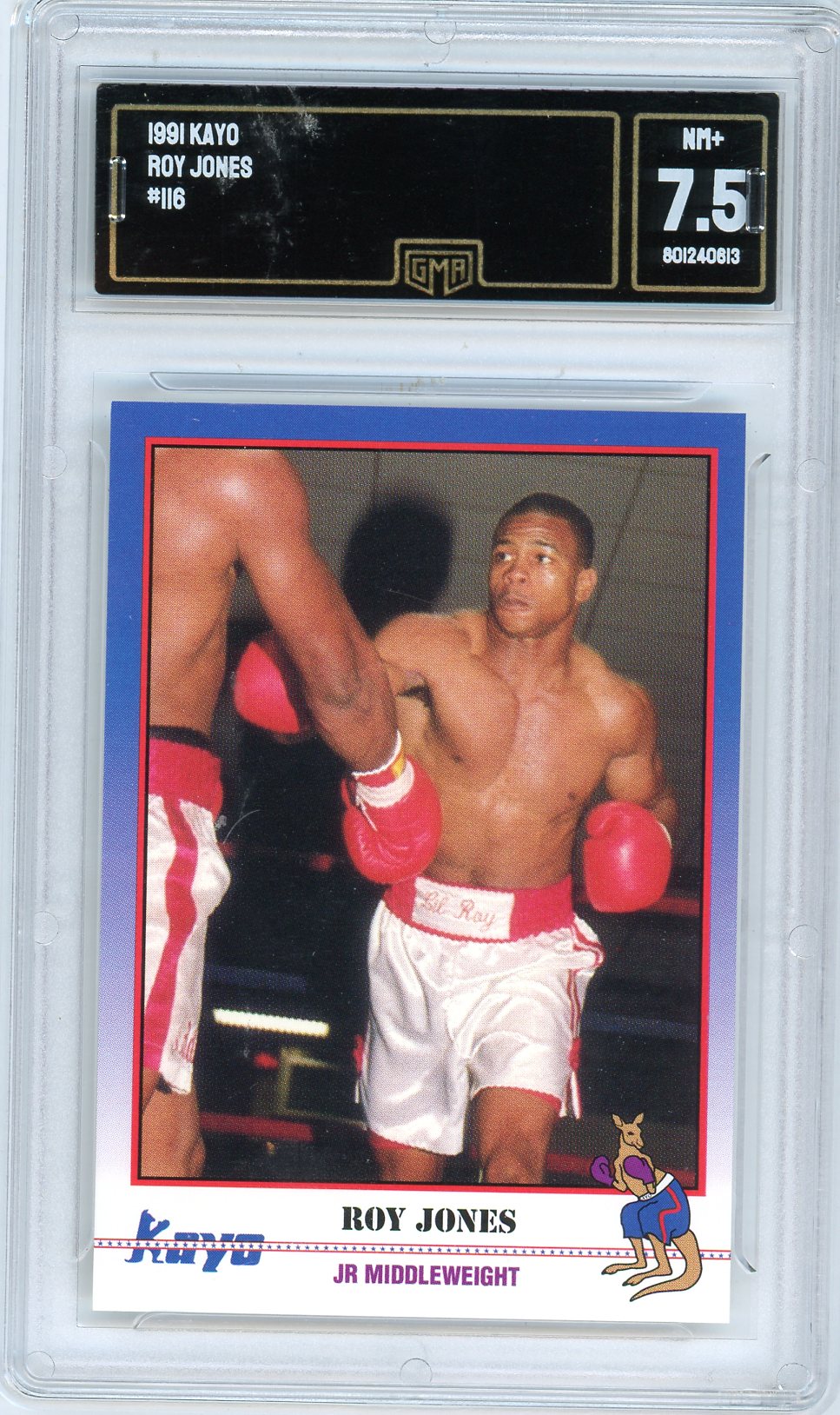 1991 Kayo Roy Jones Graded Boxing Rookie Card #116 GMA 7.5