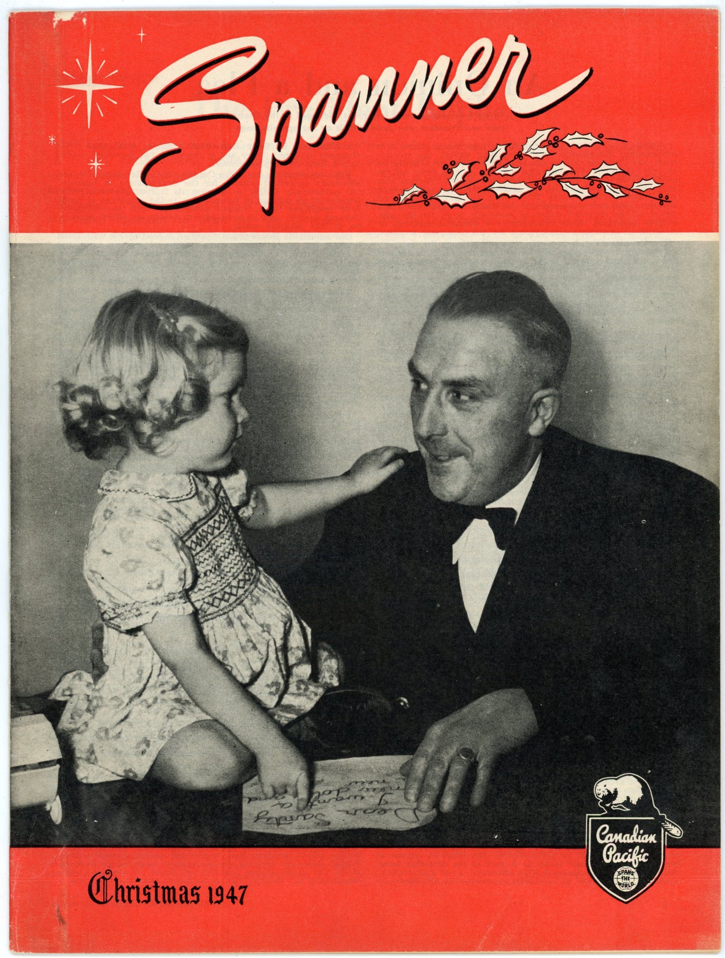 Canadian Pacific Railway Spanner No. 140 (Christmas 1947) Vintage Magazine