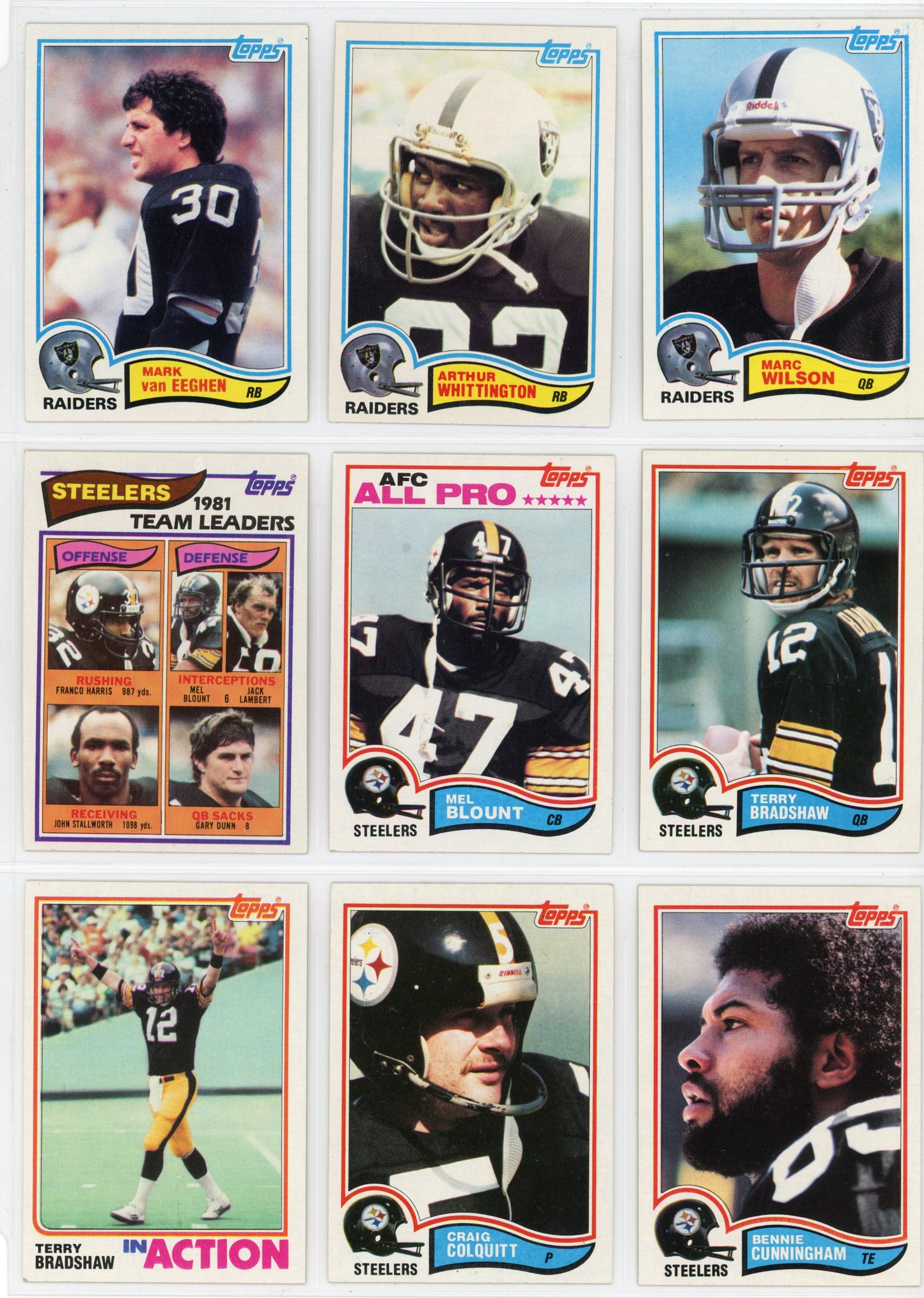 1982 Topps NFL Football Card Complete Set (528 Cards) Lawrence Taylor Rookie