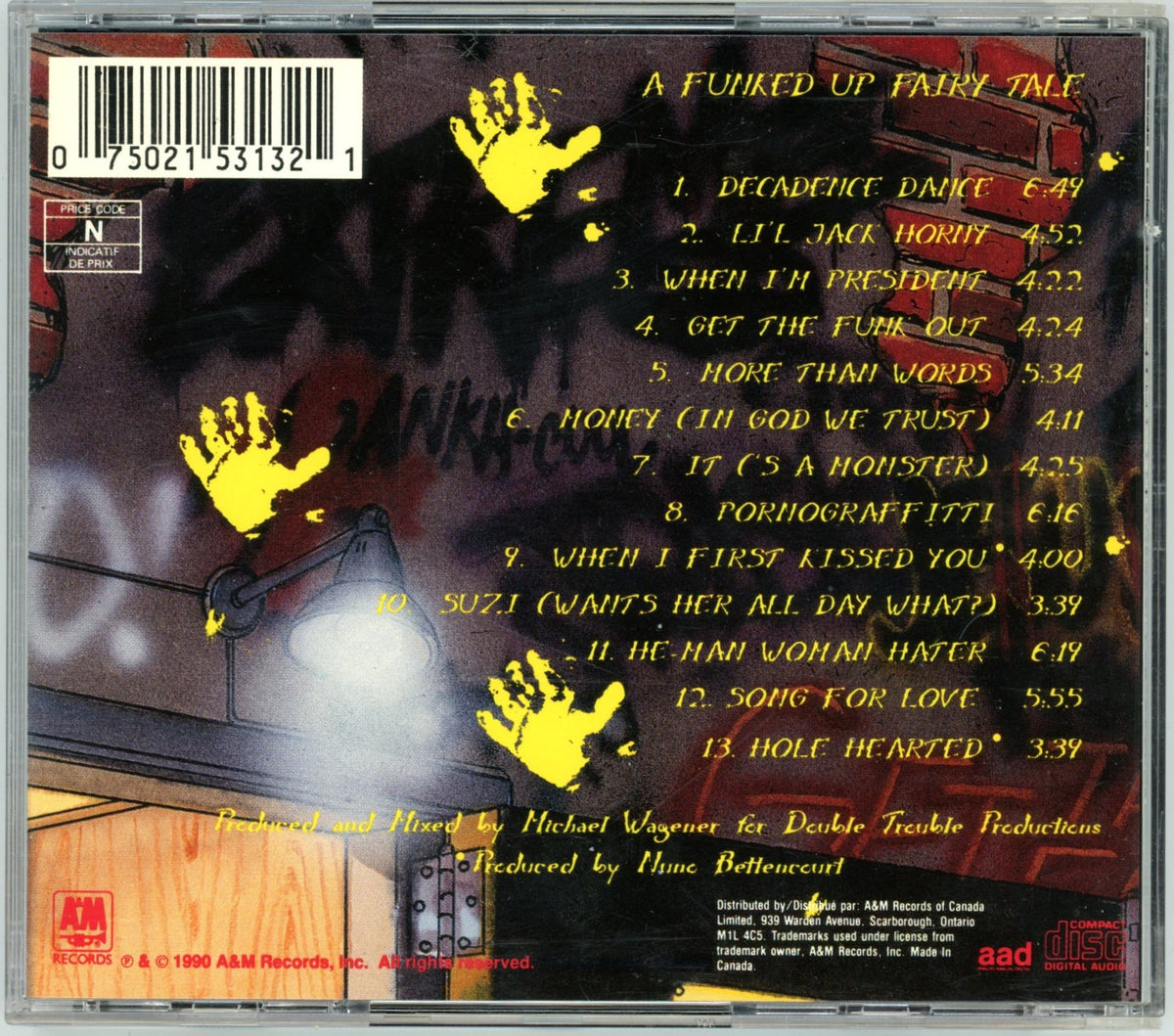Extreme - Extreme II : Pornograffitti (1990) Vintage Album CD Canada