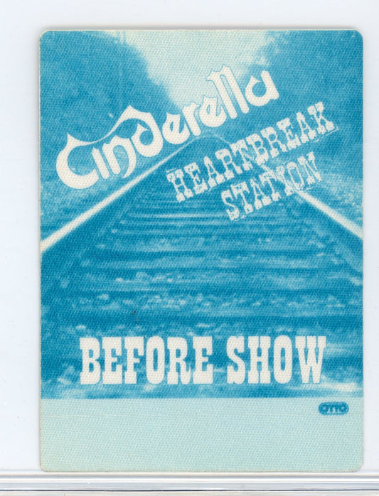 Cinderella Heartbreak Station Vintage Before Backstage Concert Show Pass