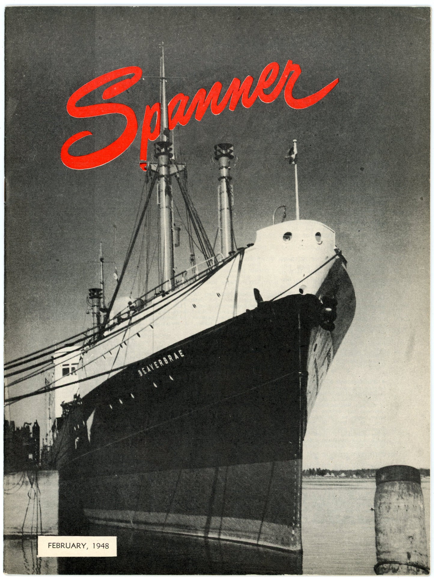 Canadian Pacific Railway Spanner No. 142 (February 1948) Vintage Magazine SS Beaverbrae.