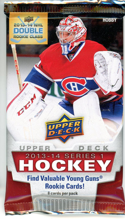 2013/14 Upper Deck Hockey Series 1 Hobby Pack (8 Cards)