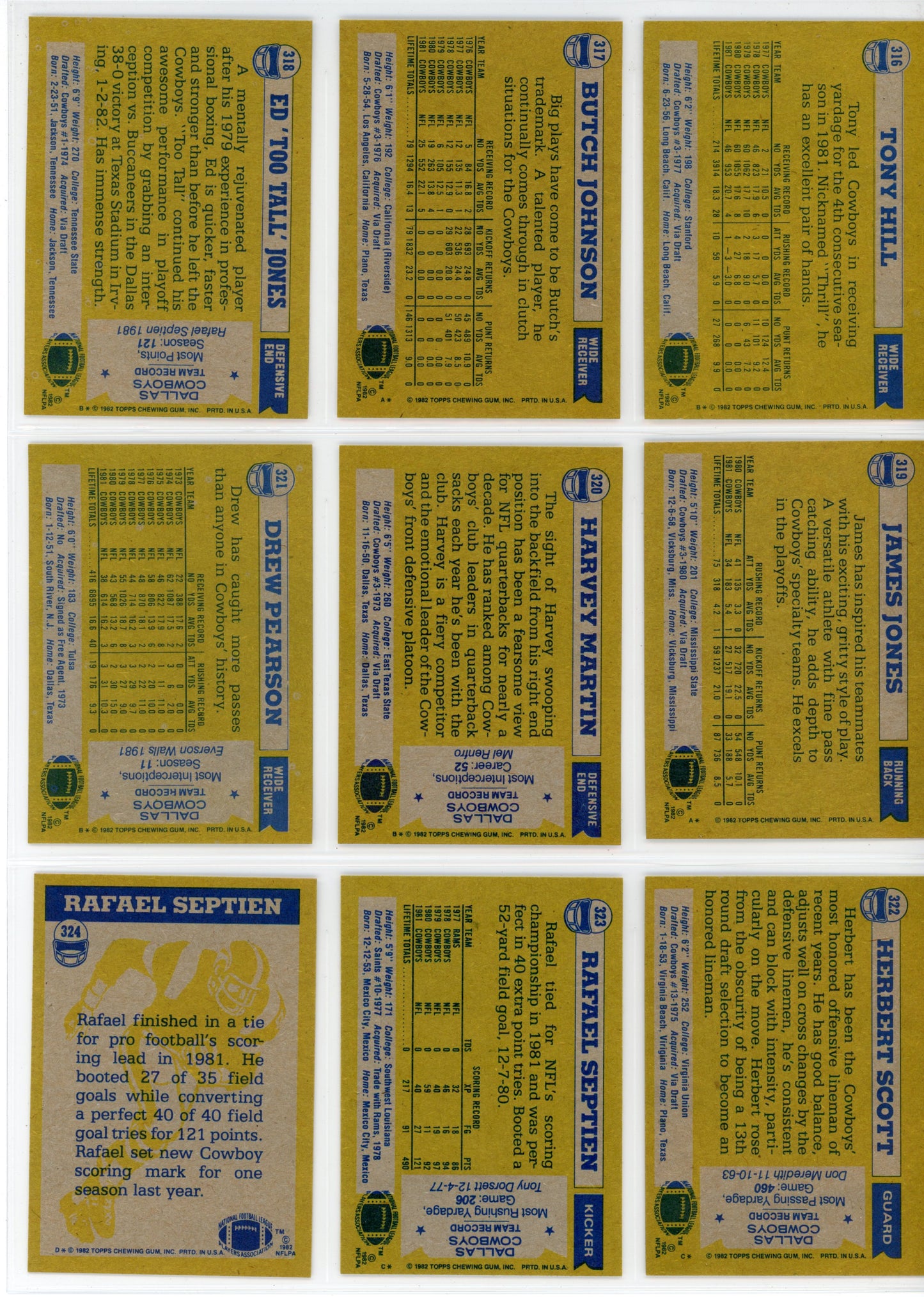 1982 Topps NFL Football Card Complete Set (528 Cards) Lawrence Taylor Rookie