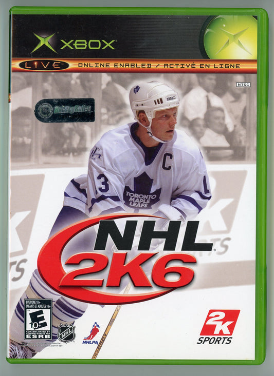 2006 2k Sports NHL 2k6 Xbox Video Game Disc In Box