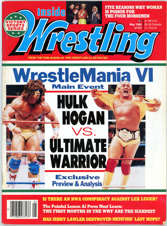 Inside Wrestling Vintage Magazine (May, 1990) Hulk Hogan vs. Ultimate Warrior