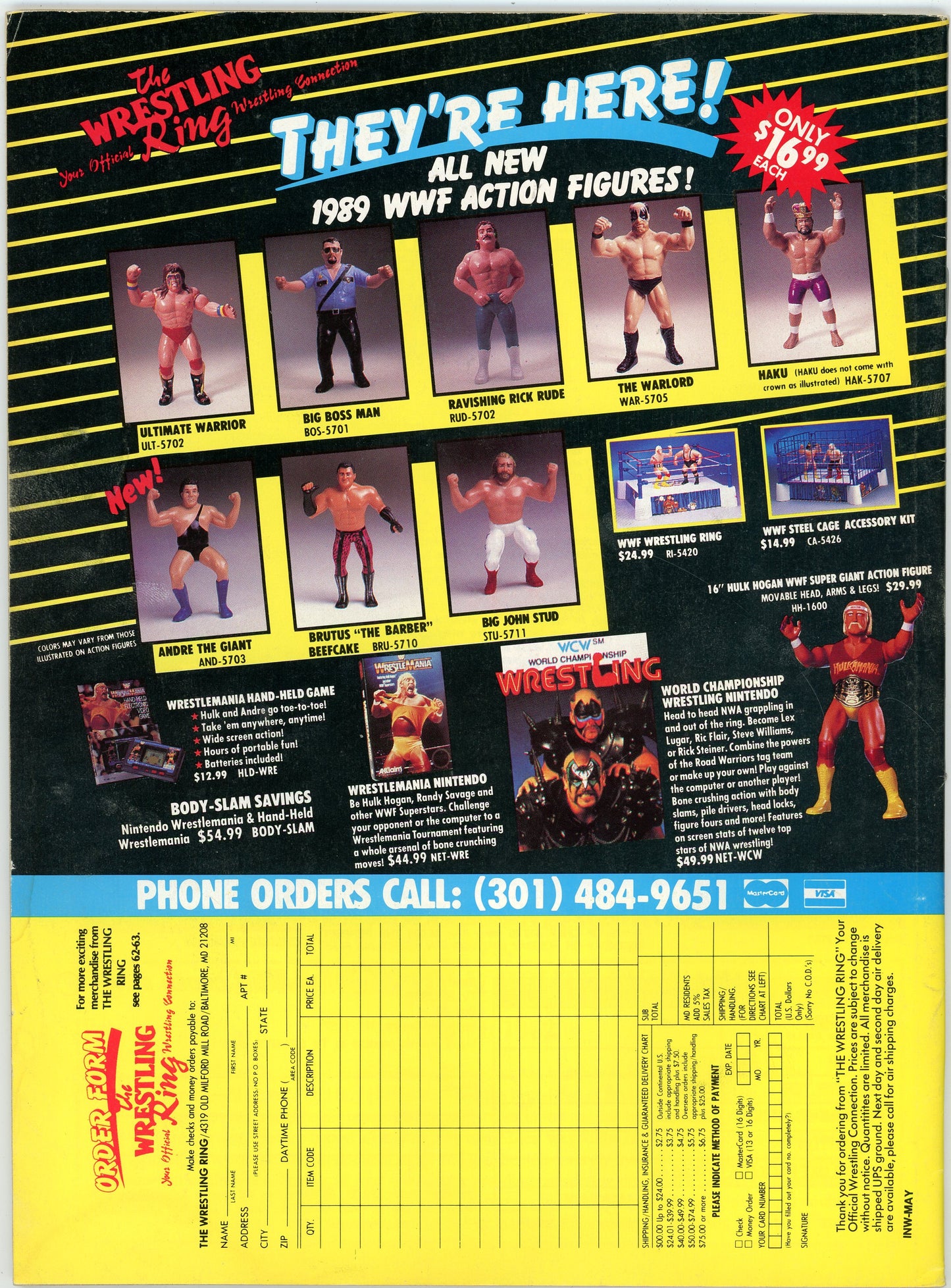 Inside Wrestling Vintage Magazine (May, 1990) Hulk Hogan vs. Ultimate Warrior