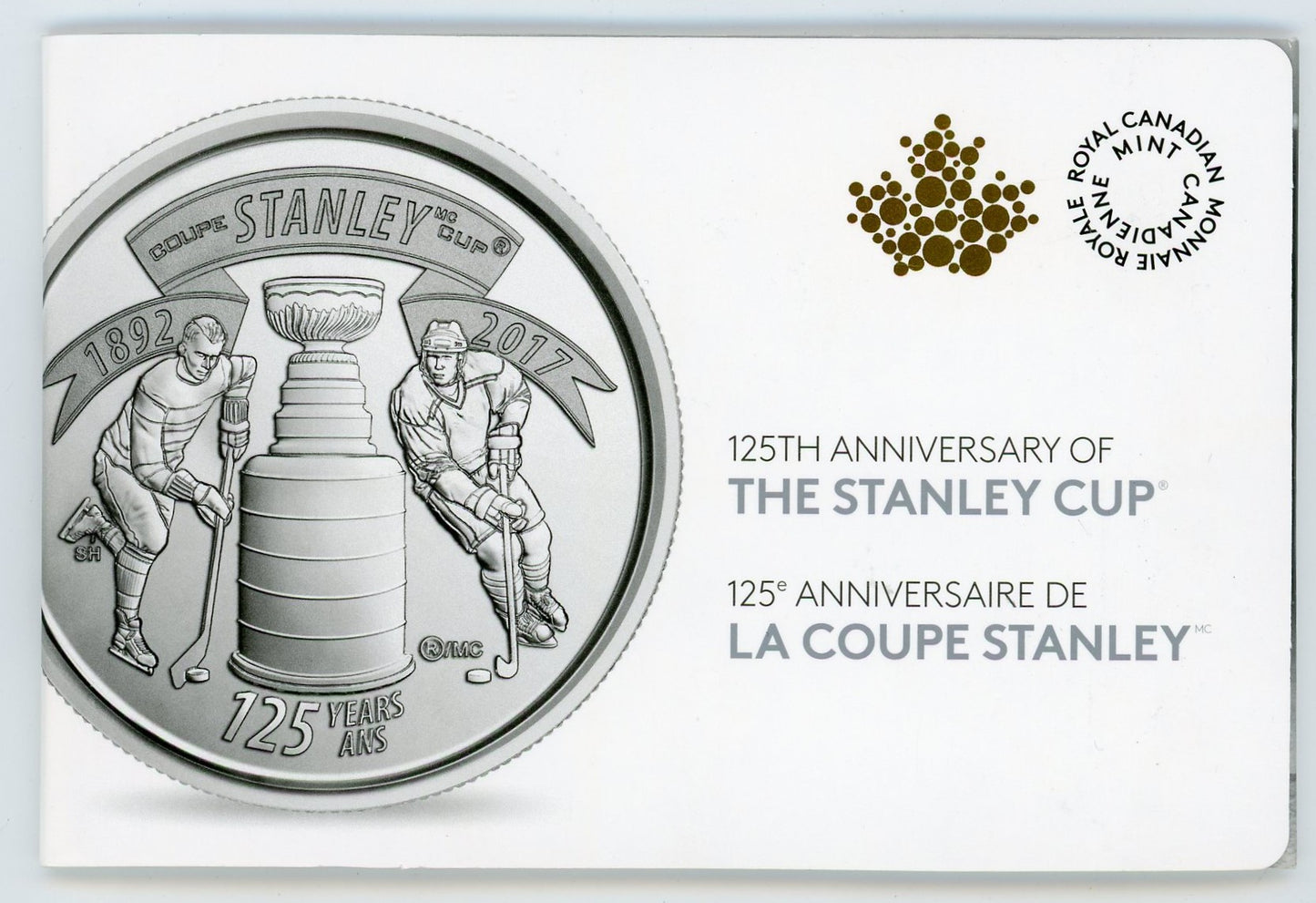 2017 Royal Canadian Mint Stanley Cup 125th Anniversary 25-Cent Circulation Ten-Coin Pack