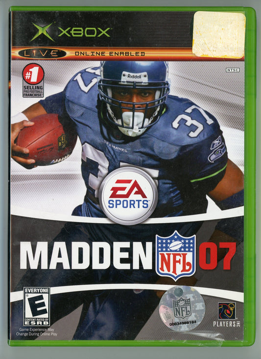EA Sports Madden NFL '07 Xbox Video Game Disc In Box