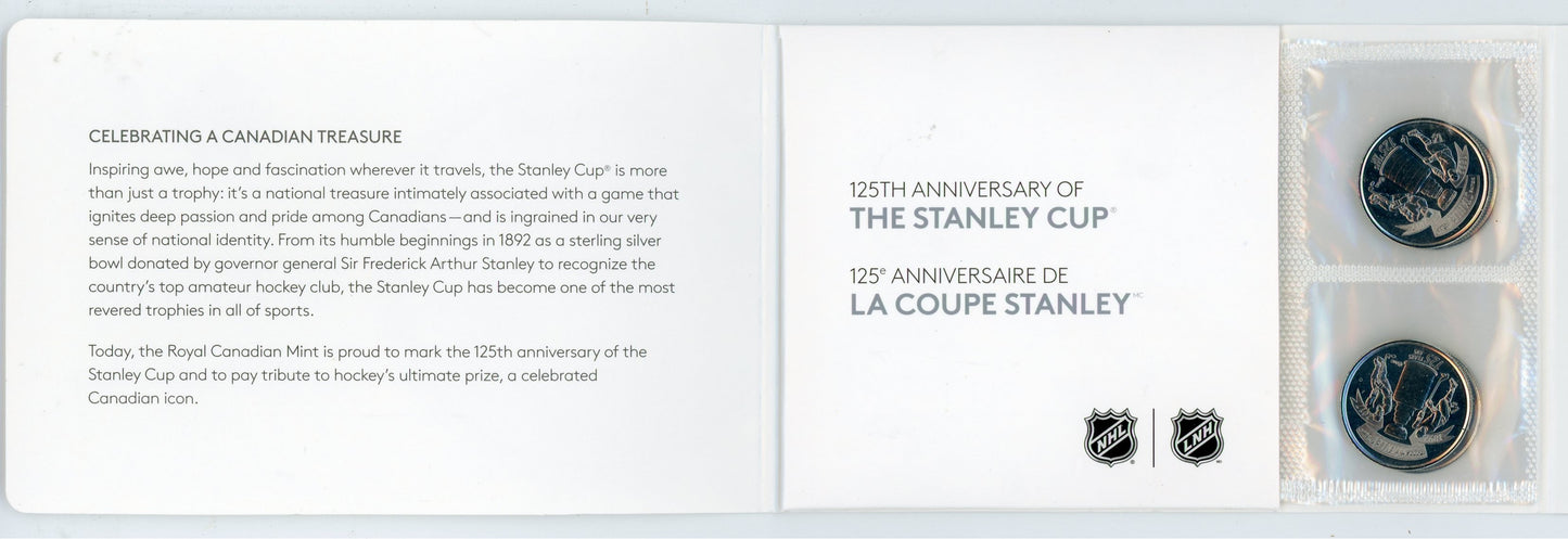 2017 Royal Canadian Mint Stanley Cup 125th Anniversary 25-Cent Circulation Ten-Coin Pack