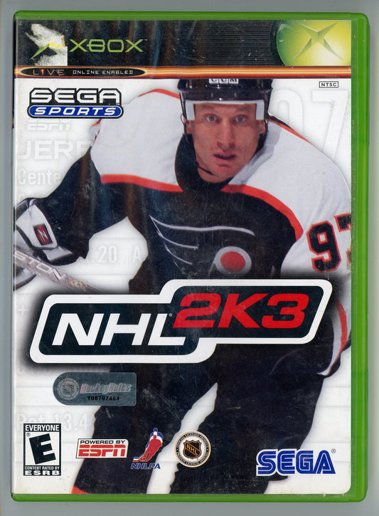 2003 Sega NHL 2k3 Xbox Video Game Disc In Box