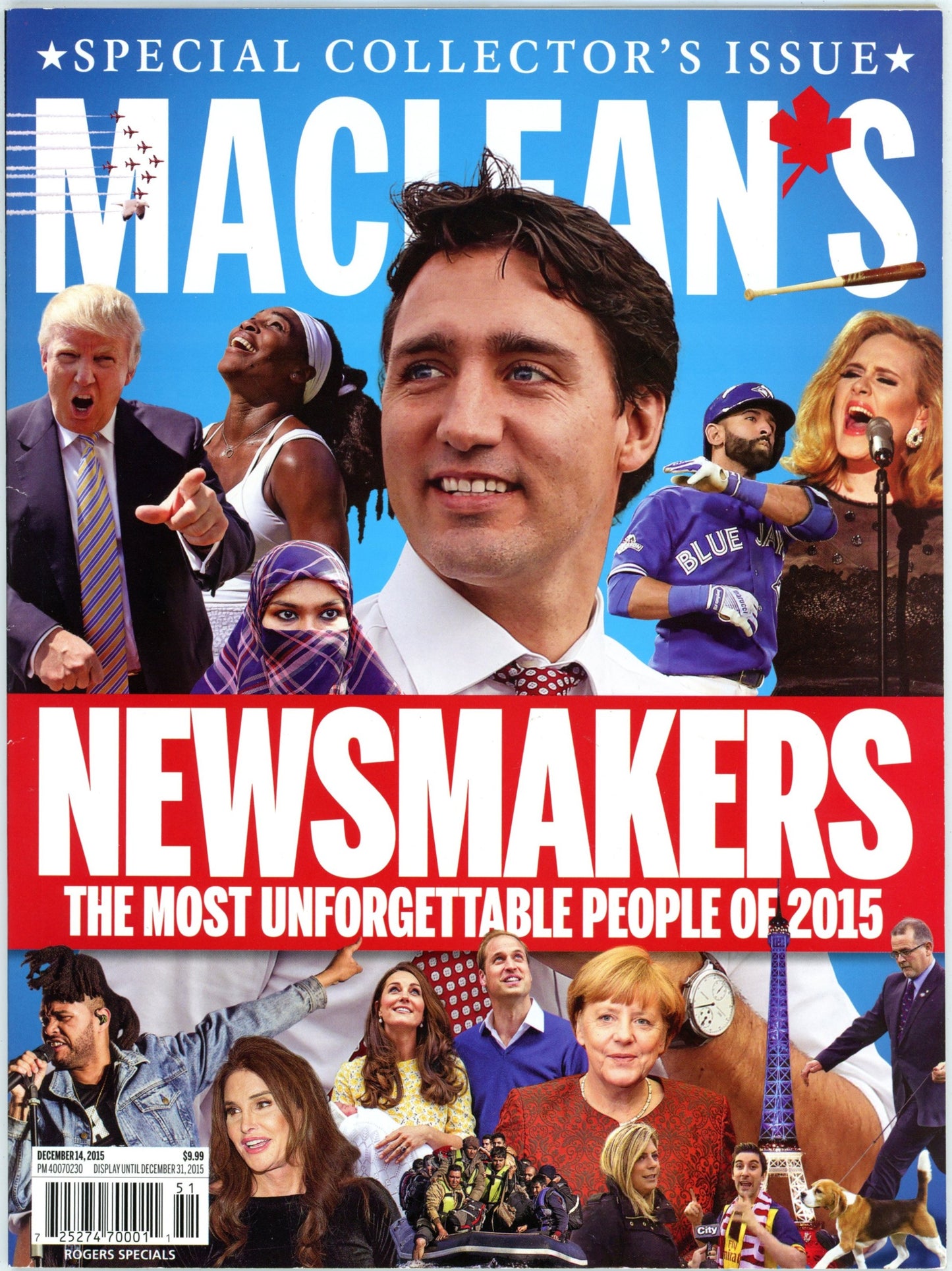 Maclean's Newsmakers Vintage Magazine (December 14, 2015) Special Collector's Issue