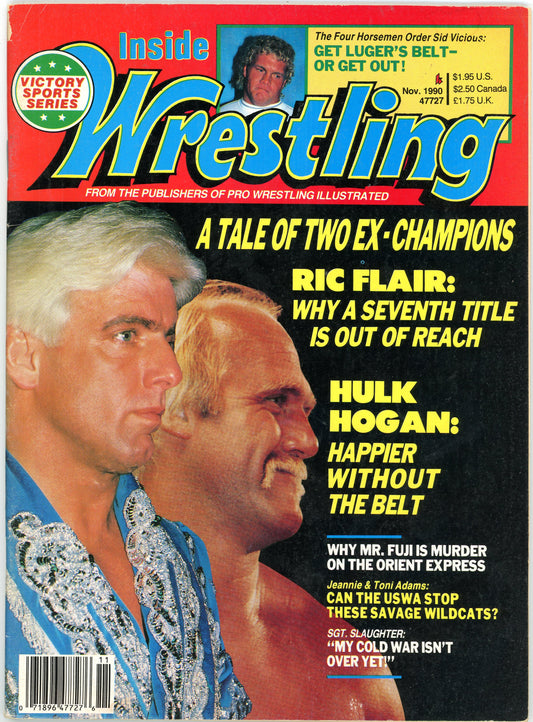 Inside Wrestling Vintage Magazine (November, 1990) Ric Flair, Hulk Hogan