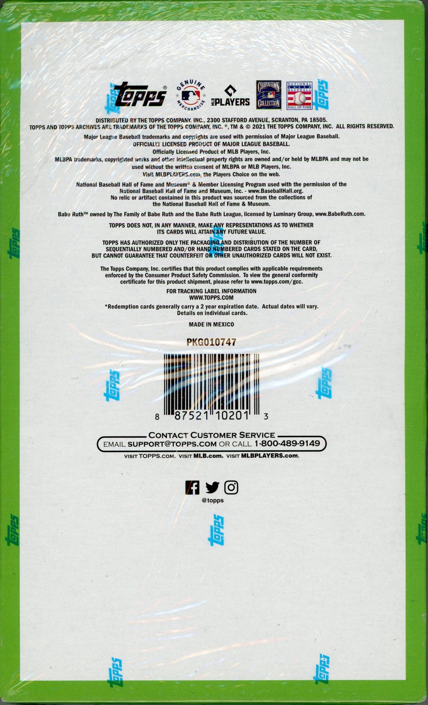 2021 Topps Archives MLB Baseball Card Hobby Box (24 Packs) Sealed Possible Ohtani Autograph