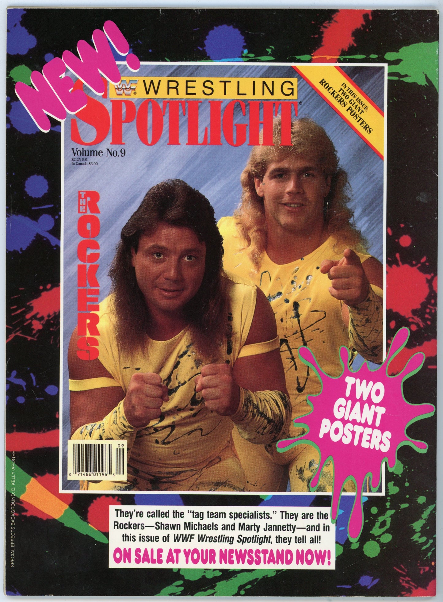 WWF WWE Presents Superstars V Wrestling Magazine (1990) Ultimate Warrior Cover