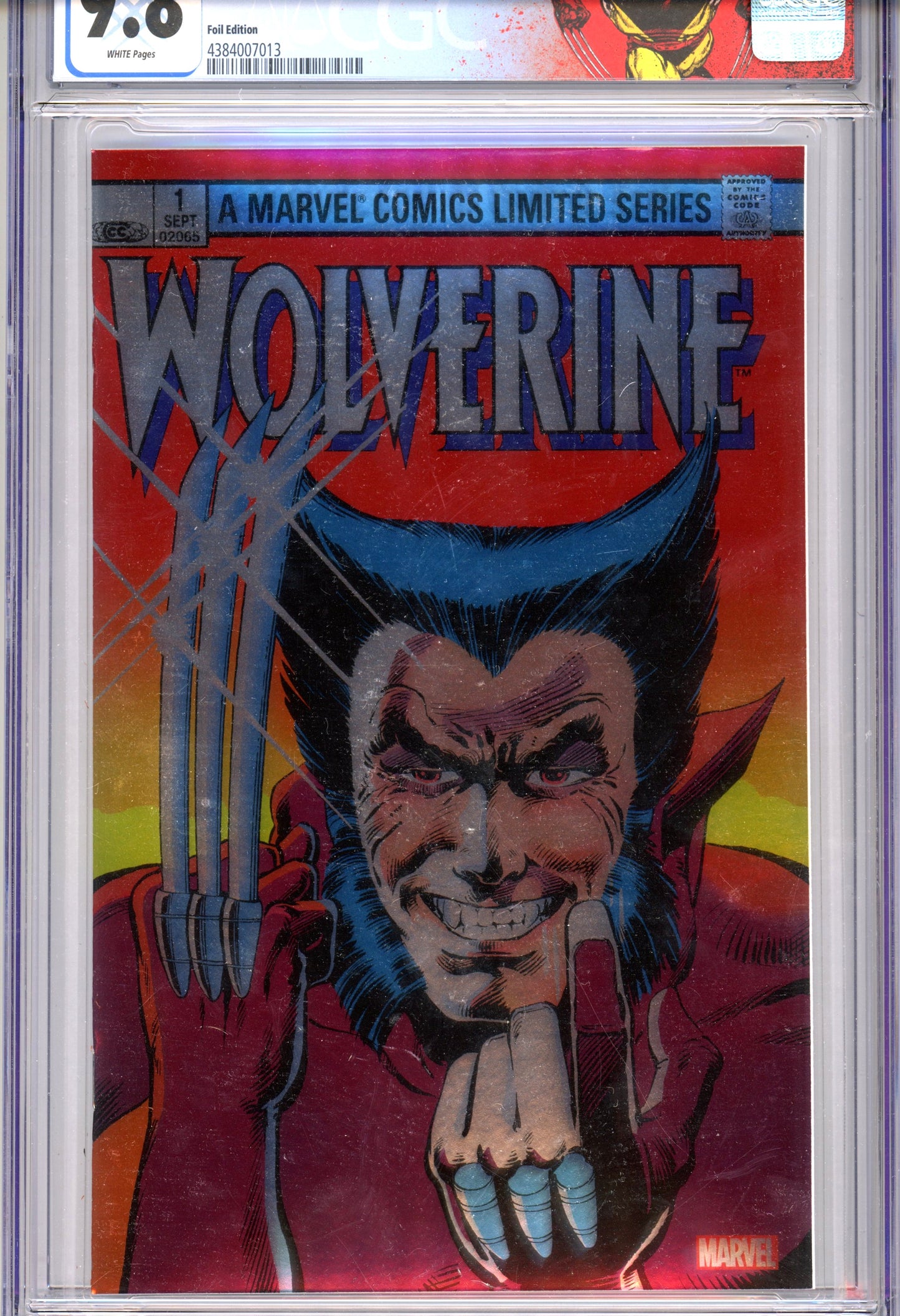2024 Marvel Wolverine Limited Series Facsimile Graded Comic Book CGC 9.8 Foil Edition w/ Branded Slab
