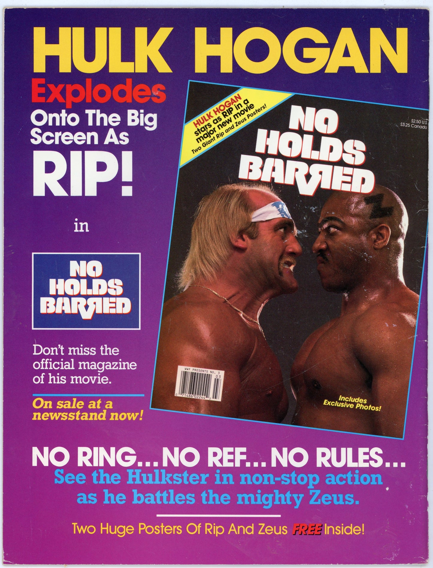 WWF WWE Wrestling Spotlight Vol. 4 Ultimate Warrior Wrestling Magazine (1989)