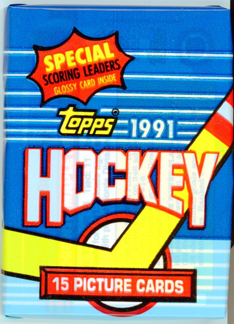 1991/92 Topps Hockey Trading Card Pack