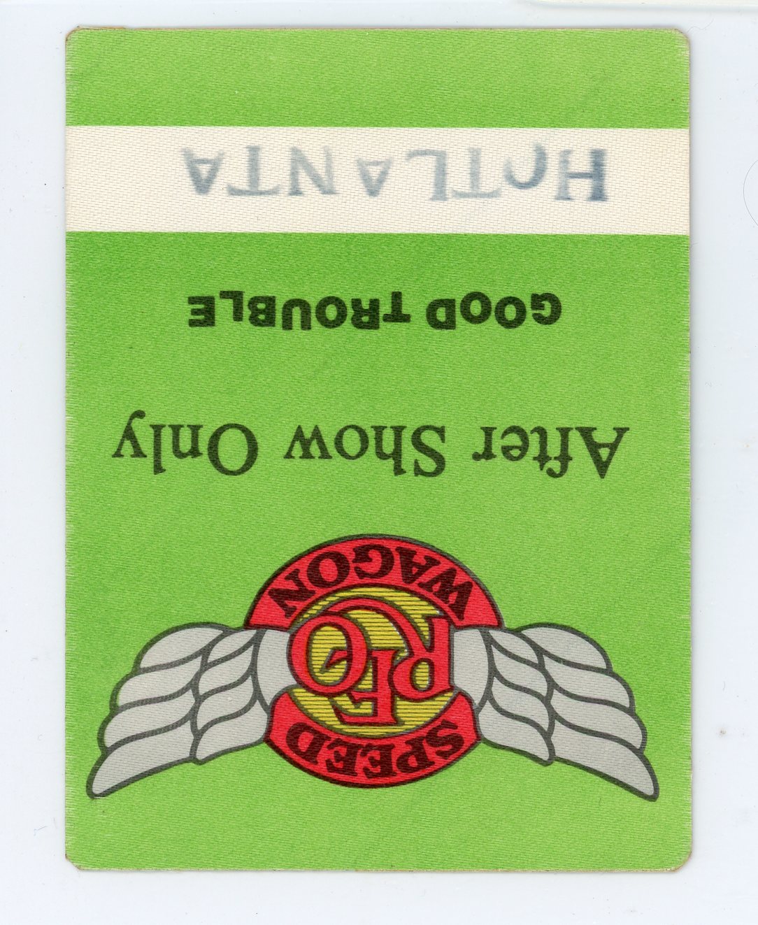 REO Speedwagon Good Trouble Tour Vintage After Show Concert Backstage Pass