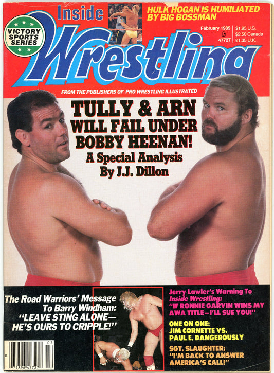 Inside Wrestling Vintage Magazine (February, 1989) Arn Anderson, Tully Blanchard