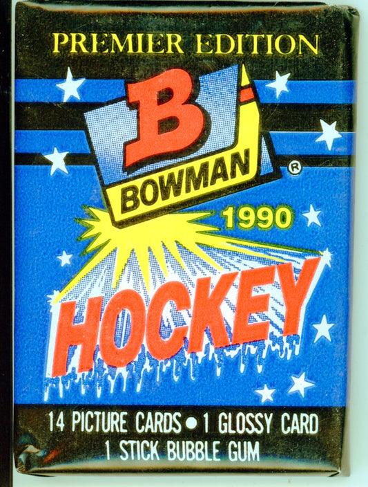 1990/91 Bowman Hockey Trading Card Pack