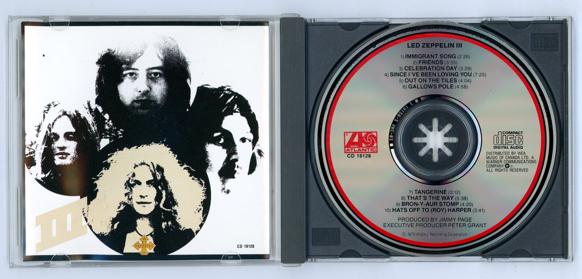 1994 Led Zeppelin III (1970) Vintage Album CD Canada Remastered Reissue