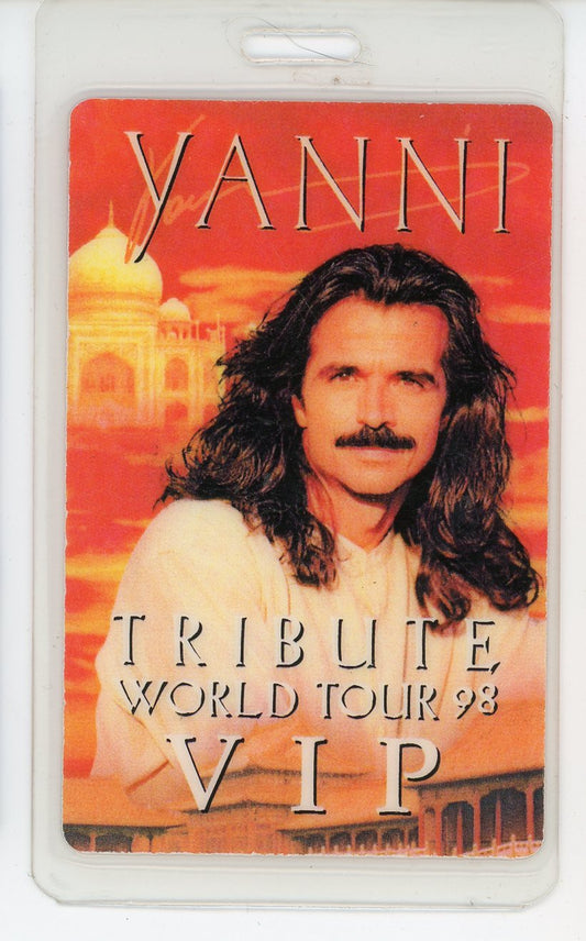 Yanni 1998 Vintage Tribute World Tour VIP Backstage Pass