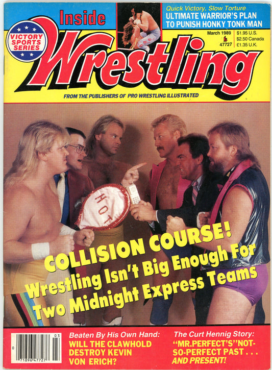 Inside Wrestling Vintage Magazine (March, 1989) Midnight Express