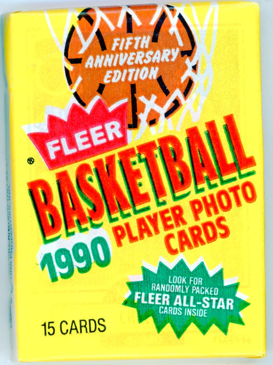 1990/91 Fleer Basketball Trading Card Pack