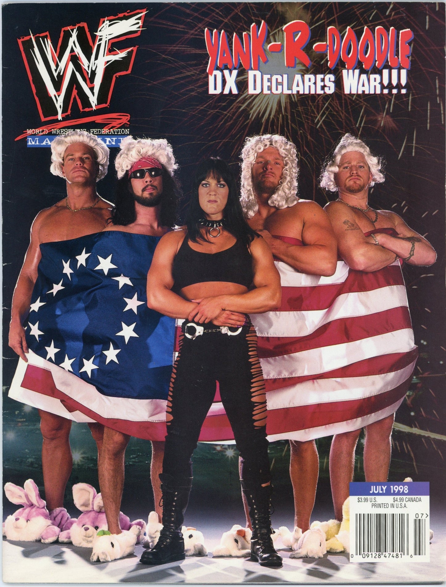 WWF WWE Vintage Wrestling Magazine (July 1998) D-Generation X DX Cover