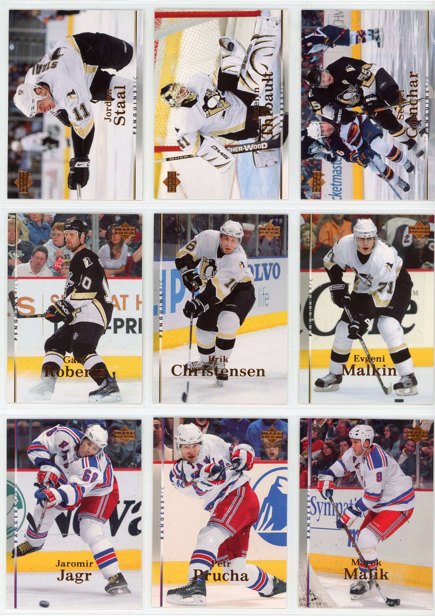 2007/08 Upper Deck NHL Hockey Series 1 & Series 2 Base Set (400 Cards) Without Young Guns
