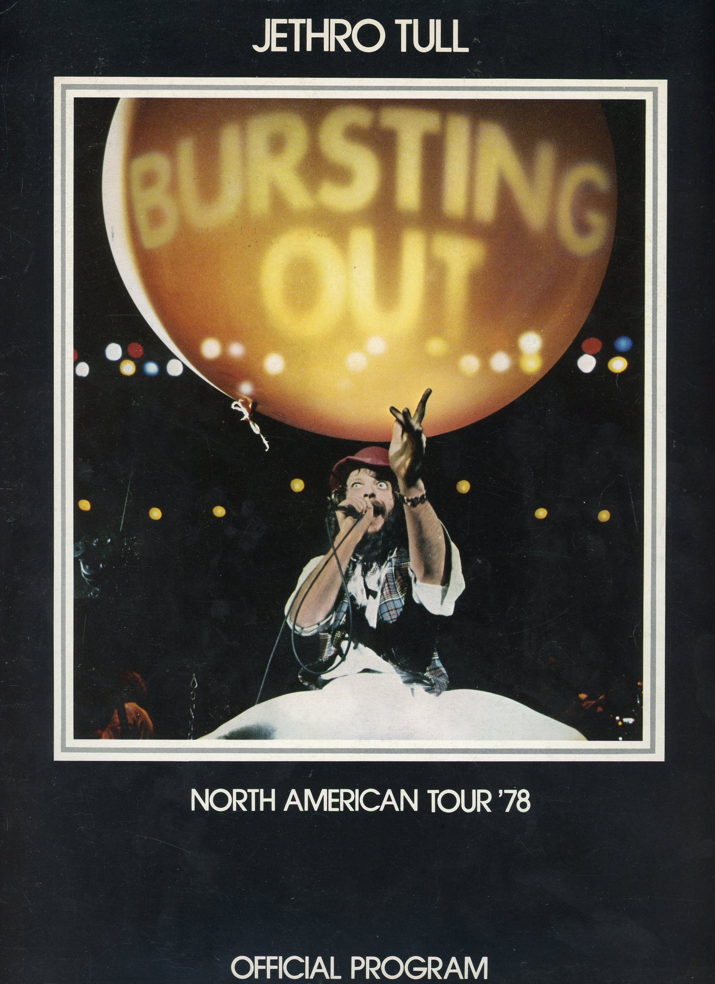 1978 Jethro Tull North American Tour Official Vintage Concert Program